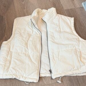Thread & Supply White Puffer Vest